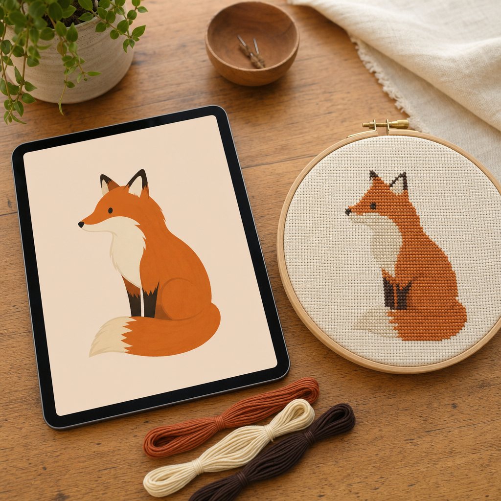 Cover illustration for the article “What the AI Pass Is Actually For in Cross Stitch”